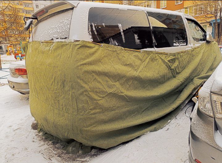 Отогрели и прикурили автомобили после сильных морозов в Красноярске